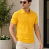 Smart fit polo T-shirt delivering premium comfort with classic detailing for versatile everyday fashion.