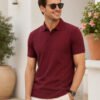 Smart fit polo T-shirt delivering premium comfort with classic detailing for versatile everyday fashion.