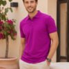 Smart fit polo T-shirt delivering premium comfort with classic detailing for versatile everyday fashion.