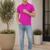 Smart fit polo T-shirt delivering premium comfort with classic detailing for versatile everyday fashion.