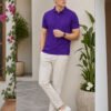 Smart fit polo T-shirt delivering premium comfort with classic detailing for versatile everyday fashion.
