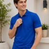 Smart fit polo T-shirt delivering premium comfort with classic detailing for versatile everyday fashion.