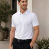 Smart fit polo T-shirt delivering premium comfort with classic detailing for versatile everyday fashion.