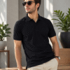 Premium casual polo T-shirt featuring clean lines and comfortable fit for effortless everyday style.