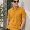 Premium casual polo T-shirt featuring clean lines and comfortable fit for effortless everyday style.