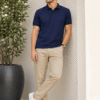 Premium casual polo T-shirt featuring clean lines and comfortable fit for effortless everyday style.