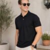 BLACK.jpg DFNK Air Dry men's white polo T-shirt with breathable fabric and classic collar for everyday wear
