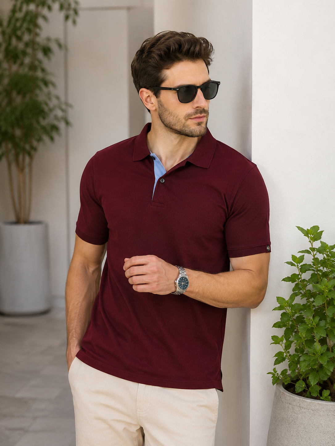 Carlton London buddha Luxury Polo T-shirts for men's comfort forwear and look Stylish