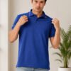 divine Mystic Indigo.jpg DFNK men's Balanced Ash polo t-shirt in beige with a modern slim fit and premium cotton fabric.