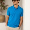 firozi.jpg DFNK Air Dry men's white polo T-shirt with breathable fabric and classic collar for everyday wear