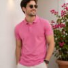 onion pink.jpg DFNK Air Dry men's white polo T-shirt with breathable fabric and classic collar for everyday wear