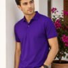purple.jpg DFNK Air Dry men's white polo T-shirt with breathable fabric and classic collar for everyday wear