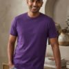 Men's regular fit casual t-shirt with round neckline, short sleeves and comfortable construction for versatile everyday outfits.