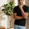 Men's regular fit t-shirt with classic round neck, short sleeves and comfortable design suitable for everyday casual outfits.