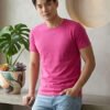 Men's regular fit t-shirt with classic round neck, short sleeves and comfortable design suitable for everyday casual outfits.