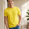 Men's regular fit t-shirt with classic round neck, short sleeves and comfortable design suitable for everyday casual outfits.