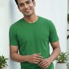 Men's regular fit casual t-shirt with round neckline, short sleeves and comfortable construction for versatile everyday outfits.