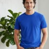Men's regular fit casual t-shirt with round neckline, short sleeves and comfortable construction for versatile everyday outfits.