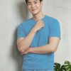 Men's regular fit casual t-shirt with round neckline, short sleeves and comfortable construction for versatile everyday outfits.