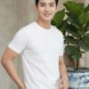 Men's regular fit casual t-shirt with round neckline, short sleeves and comfortable construction for versatile everyday outfits.