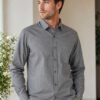 Smart casual shirt with button front, long sleeves and classic collar, ideal for everyday styling, outings and office wear.