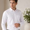Men's formal-casual shirt with long sleeves, button front and classic collar, suitable for office wear and casual occasions.