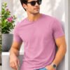 Men's basic crew neck t-shirt with short sleeves, regular fit and comfortable styling for everyday casual occasions.