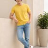 Men's basic crew neck t-shirt with short sleeves, regular fit and comfortable styling for everyday casual occasions.