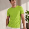 Men's basic crew neck t-shirt with short sleeves, regular fit and comfortable styling for everyday casual occasions.