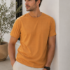 Men's basic crew neck t-shirt with short sleeves, regular fit and comfortable styling for everyday casual occasions.