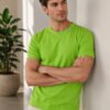 Men's basic crew neck t-shirt with short sleeves, regular fit and comfortable styling for everyday casual occasions.