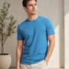 Men's basic crew neck t-shirt with short sleeves, regular fit and comfortable styling for everyday casual occasions.