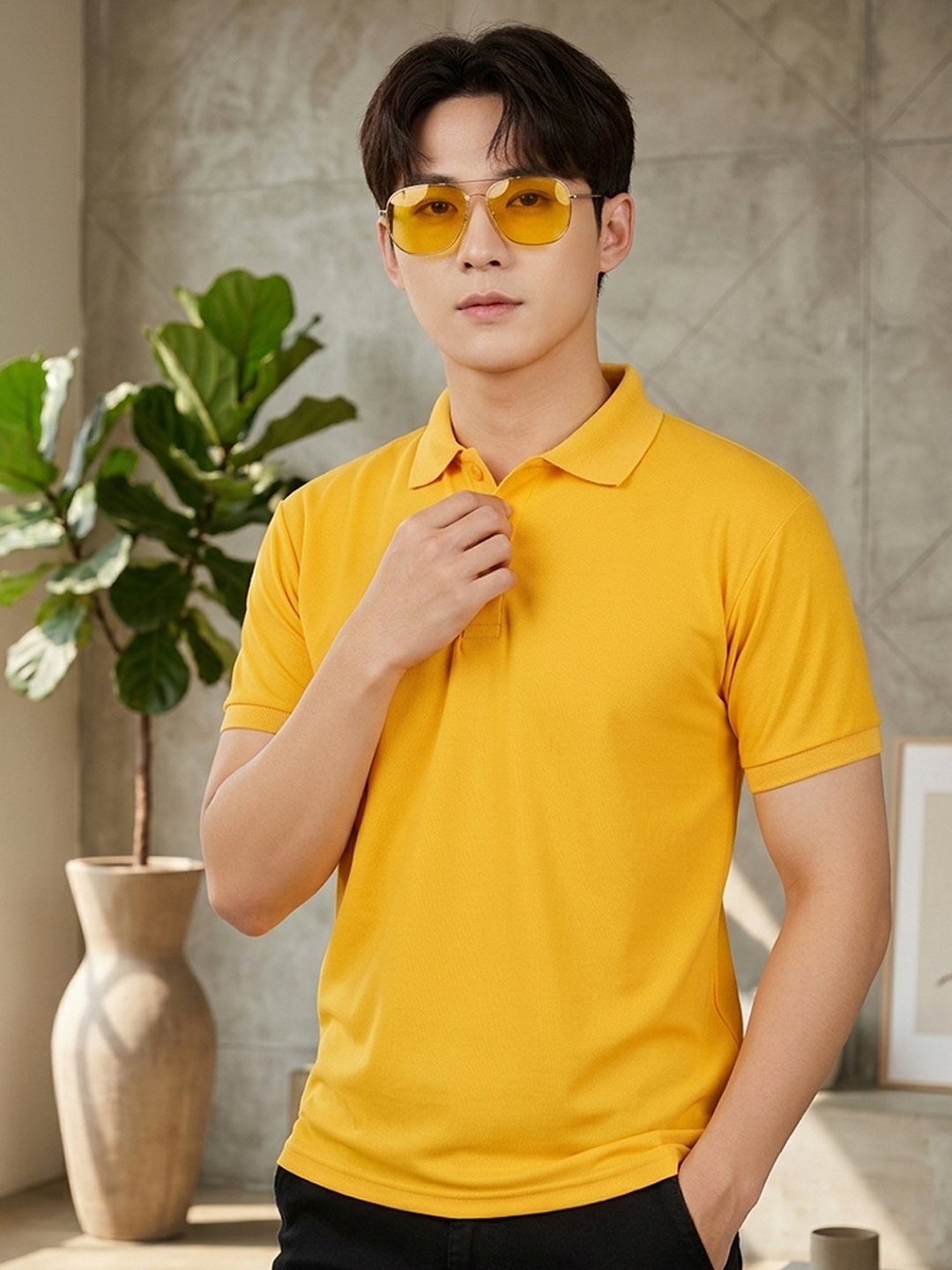 Regular fit polo T-shirt designed for superior comfort with modern styling and premium fabric quality.