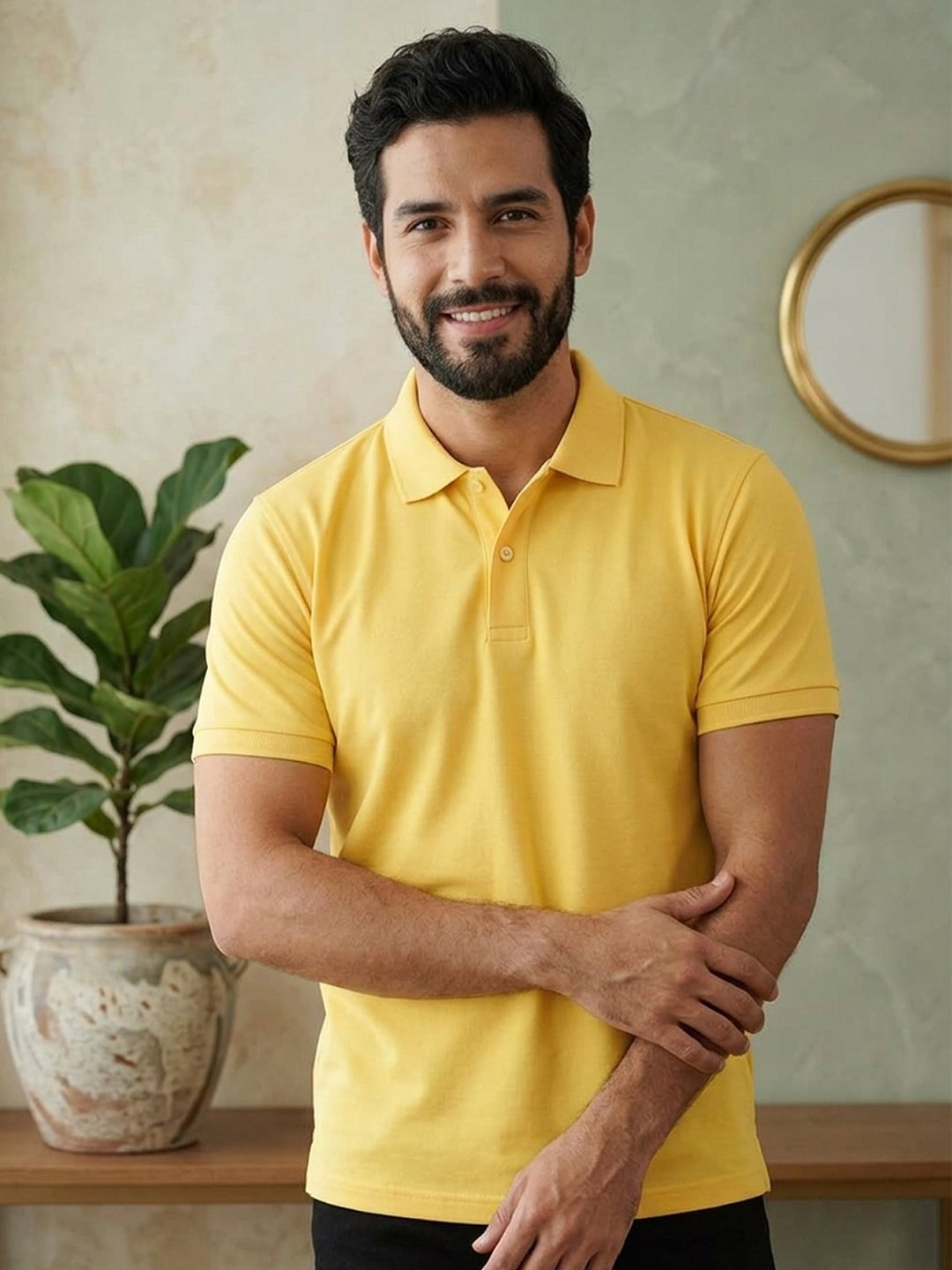 Regular fit polo T-shirt designed for superior comfort with modern styling and premium fabric quality.