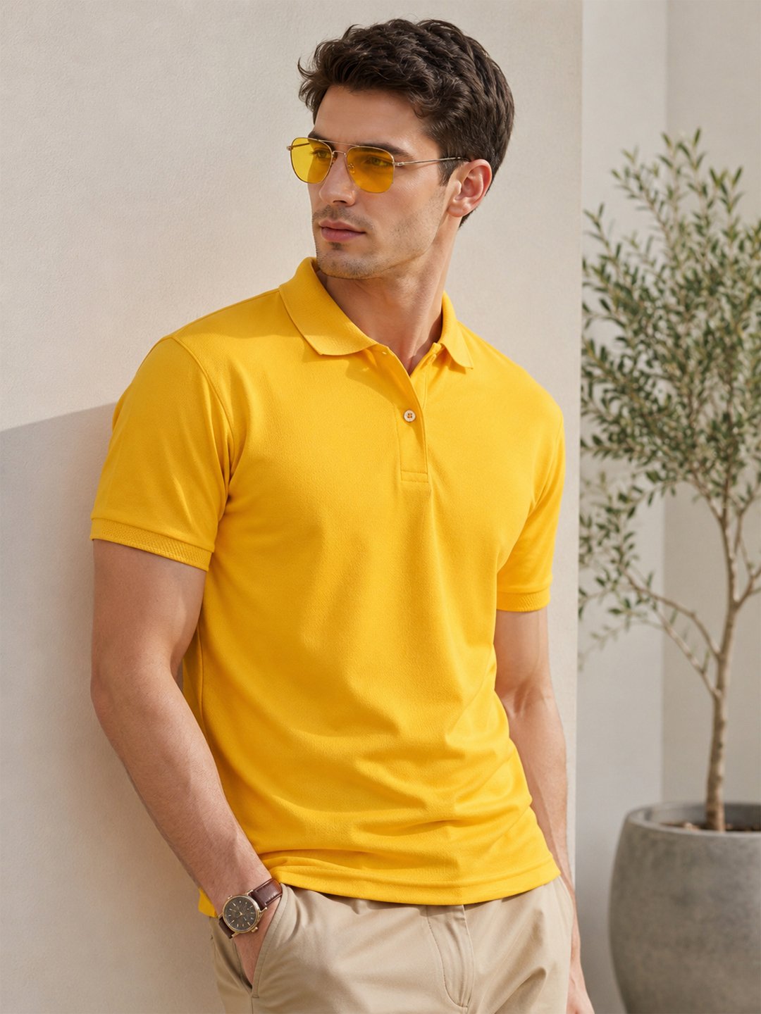 Men's casual polo designed with refined finishing and breathable fabric for effortless all-day comfort.