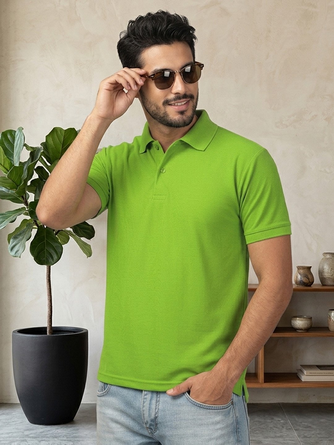 Men's casual polo designed with refined finishing and breathable fabric for effortless all-day comfort.