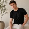 Men's casual short sleeve t-shirt featuring round neckline and regular fit, ideal for everyday wear and relaxed styling.