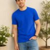 Men's casual short sleeve t-shirt featuring round neckline and regular fit, ideal for everyday wear and relaxed styling.