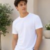 Men's casual short sleeve t-shirt featuring round neckline and regular fit, ideal for everyday wear and relaxed styling.
