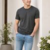 Casual men's t-shirt featuring a clean neckline, half sleeves and comfortable silhouette for relaxed everyday dressing and outings.