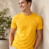 Casual men's t-shirt featuring a clean neckline, half sleeves and comfortable silhouette for relaxed everyday dressing and outings.