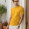 Men's versatile casual t-shirt featuring half sleeves, classic neckline and comfortable fit for modern everyday styling.