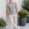 Men's versatile casual t-shirt featuring half sleeves, classic neckline and comfortable fit for modern everyday styling.
