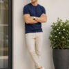 Men's versatile casual t-shirt featuring half sleeves, classic neckline and comfortable fit for modern everyday styling.