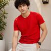 Men's versatile casual t-shirt featuring half sleeves, classic neckline and comfortable fit for modern everyday styling.