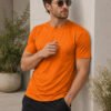 Everyday wear t-shirt with short sleeves and round neckline, offering comfortable styling for casual occasions and outings.