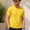 Everyday wear t-shirt with short sleeves and round neckline, offering comfortable styling for casual occasions and outings.