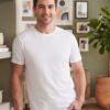 Dfnk Sports White Regular fit casual t-shirt with half sleeves and timeless neckline, suitable for relaxed outfits and everyday fashion.
