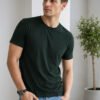 Regular fit casual t-shirt with short sleeves and simple neckline, perfect for creating relaxed everyday fashion outfits.