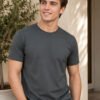 Regular fit casual t-shirt with short sleeves and simple neckline, perfect for creating relaxed everyday fashion outfits.